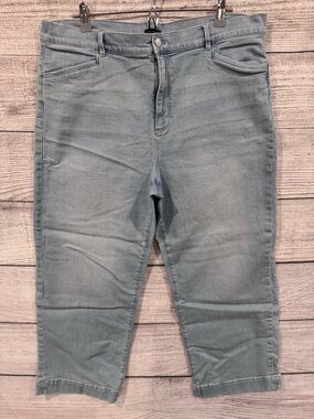 Women’s Ann Taylor Factory Light Wash Curvy Straight Jeans Size 16